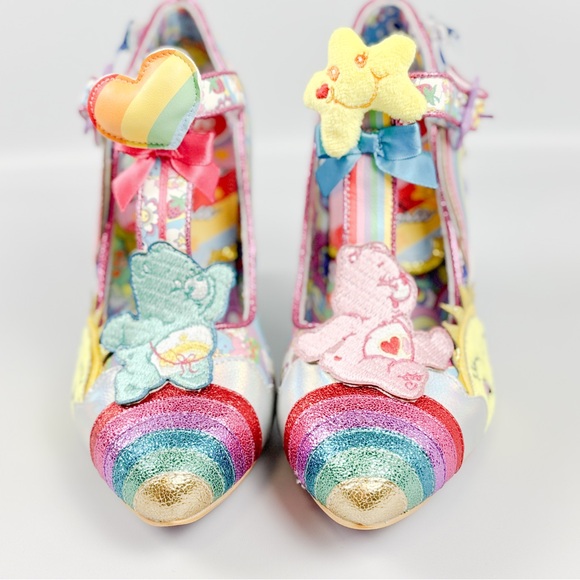 Irregular Choice × Care Bears Kingdom of Caring Heels Yellow Blue Size 39 - Picture 5 of 12